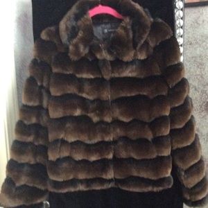 Beaver Faux Fur Coat by INC
